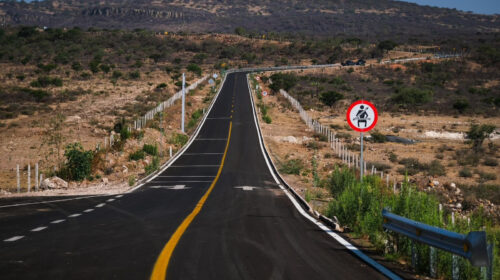 Carretera nueva en la zona norte de Jalisco